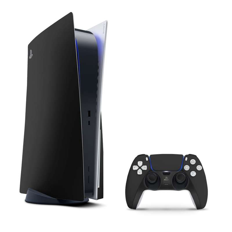 SkinNit Decal Sticker Skin For PS5: Matte Black