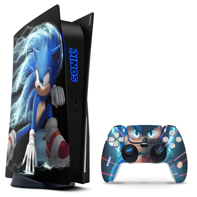 SkinNit Decal Sticker Skin For PS5: Sonic