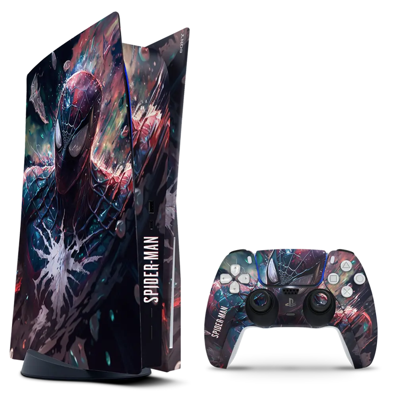 SkinNit Decal Sticker Skin For PS5: Spider-Man (Spider-Verse)