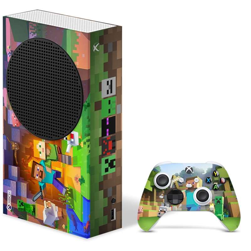 SkinNit Decal Sticker Skin For Xbox Series S: Minecraft
