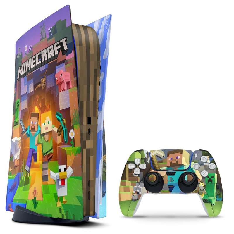 SkinNit Decal Sticker Skin For PS5: Minecraft