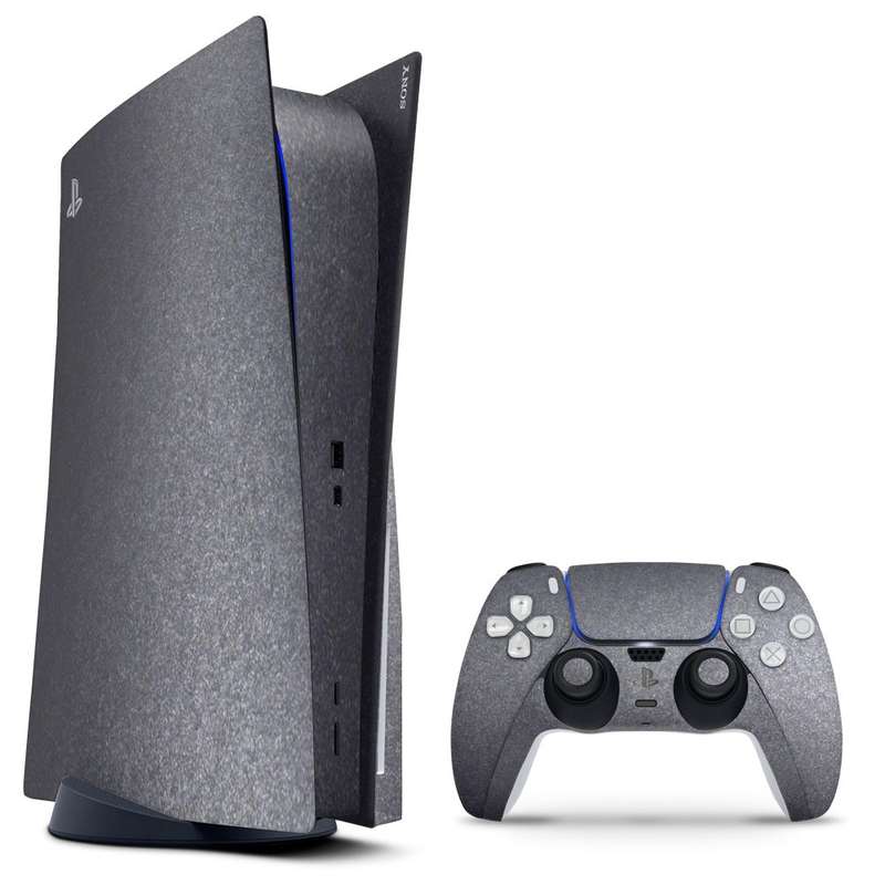 SkinNit Decal Sticker Skin For PS5: Dark Grey