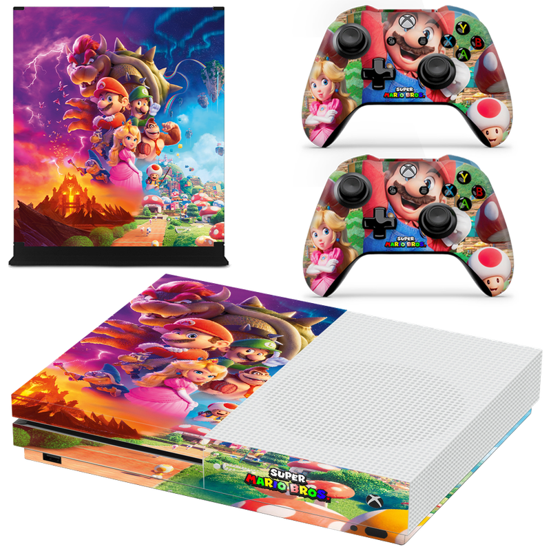 SkinNit Decal Sticker Skin For Xbox One S: Super Mario Brothers