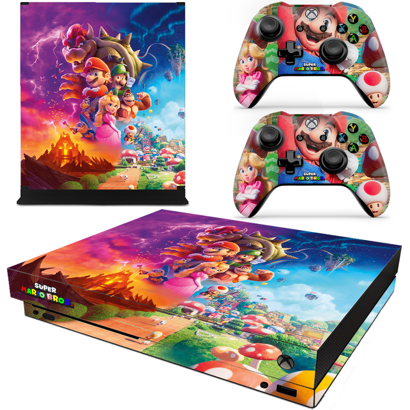 SkinNit Decal Sticker Skin For Xbox One X: Super Mario Brothers
