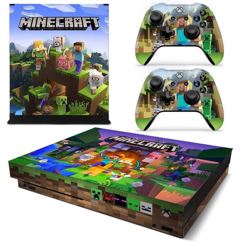 SkinNit Decal Sticker Skin For Xbox One X: Minecraft