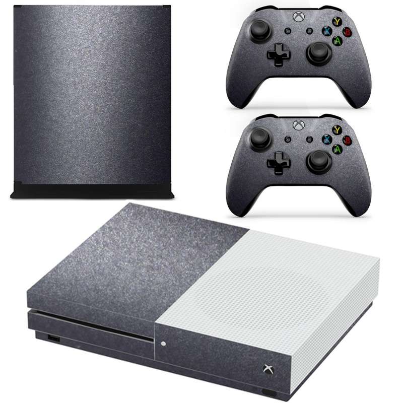 SkinNit Decal Sticker Skin For Xbox One S: Dark Grey