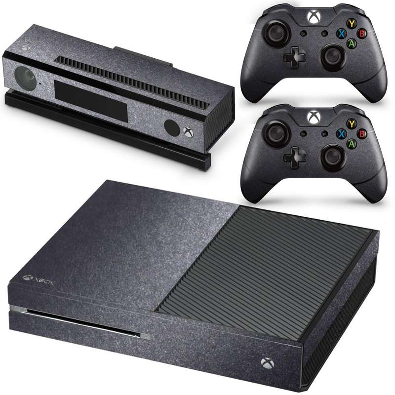 SkinNit Decal Sticker Skin For Xbox One: Dark Grey