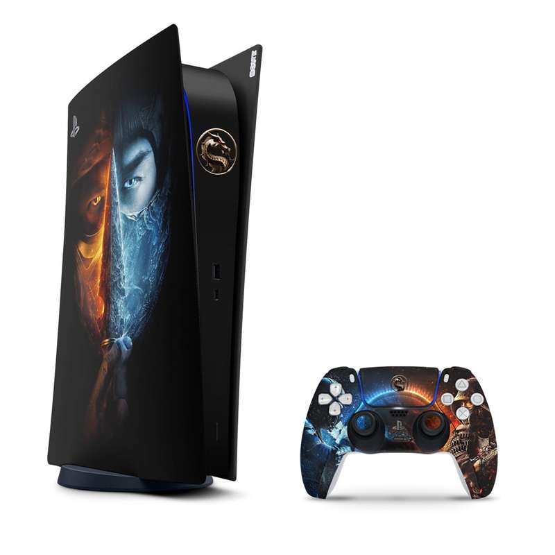 SkinNit Decal Sticker Skin For PS5 Digital (No Disk): Mortal Kombat