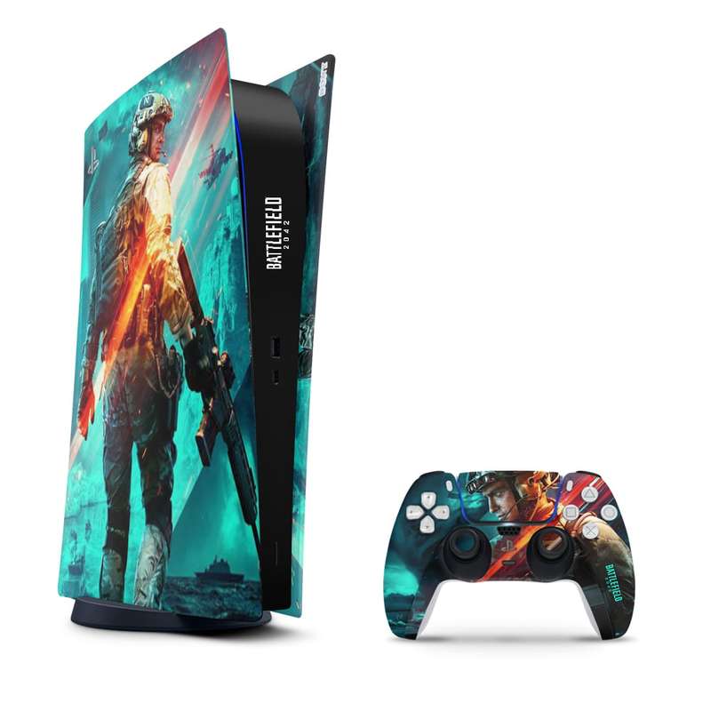 SkinNit Decal Sticker Skin For PS5 Digital (No Disk): Battlefield