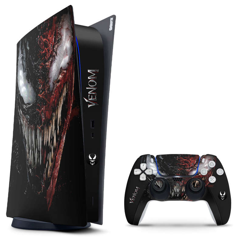 SkinNit Decal Sticker Skin For PS5 Digital (No Disk): Venom