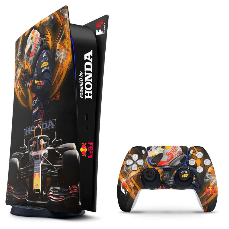 SkinNit Decal Sticker Skin For PS5 Digital (No Disk): Formula 1