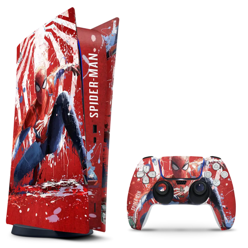SkinNit Decal Sticker Skin For PS5 Digital (No Disk): Spider-Man