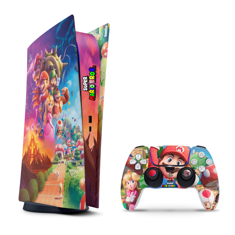 SkinNit Decal Sticker Skin For PS5 Digital (No Disk): Super Mario Brothers