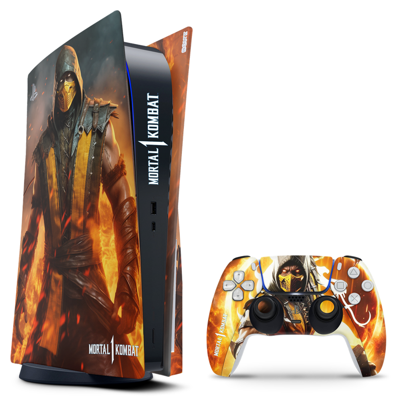SkinNit Decal Sticker Skin For PS5 Digital (No Disk): Mortal Kombat 1