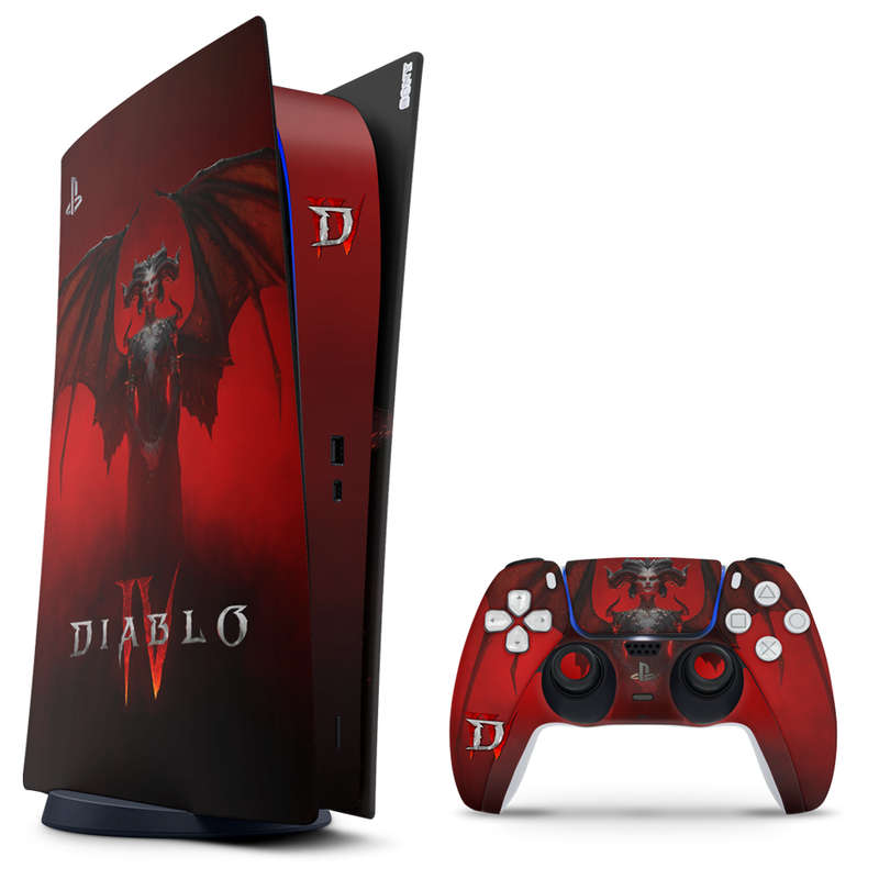 SkinNit Decal Sticker Skin For PS5 Digital (No Disk): Diablo IV