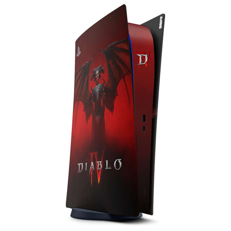 SkinNit Decal Sticker Skin For PS5 Digital (No Disk): Diablo IV
