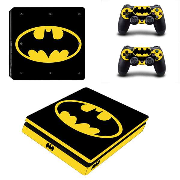 SkinNit Decal Sticker Skin For PS4 Slim: Batman 2018