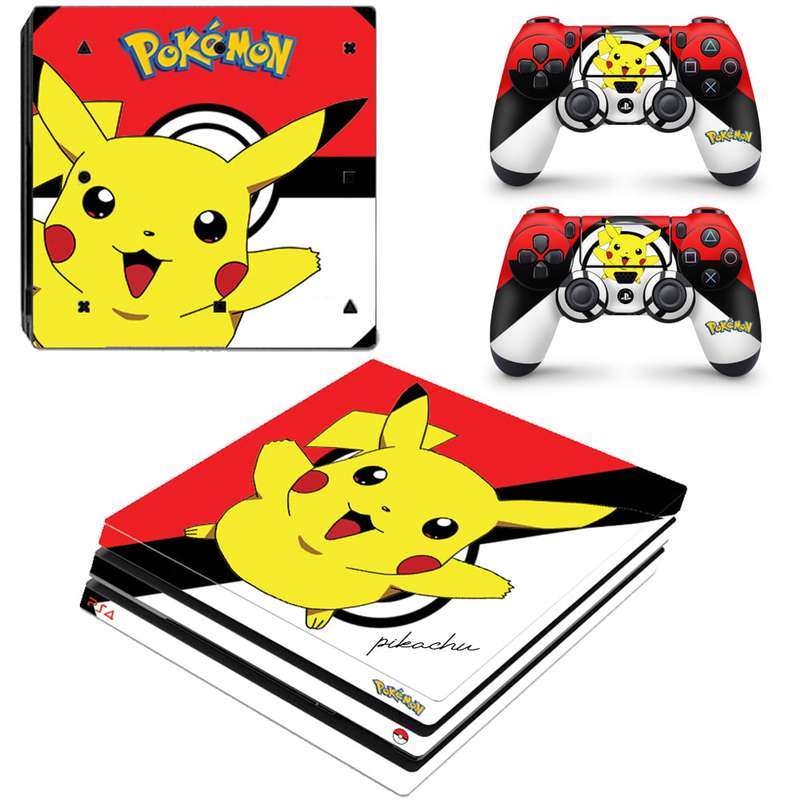 SkinNit Decal Sticker Skin For PS4 Pro: Pikachu