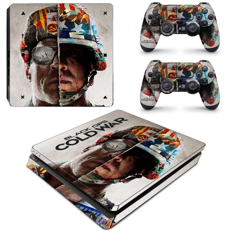 SkinNit Decal Sticker Skin For PS4 Slim: Black Ops Cold War