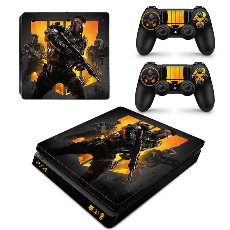 SkinNit Decal Sticker Skin For PS4 Slim: Black Ops 4 2021