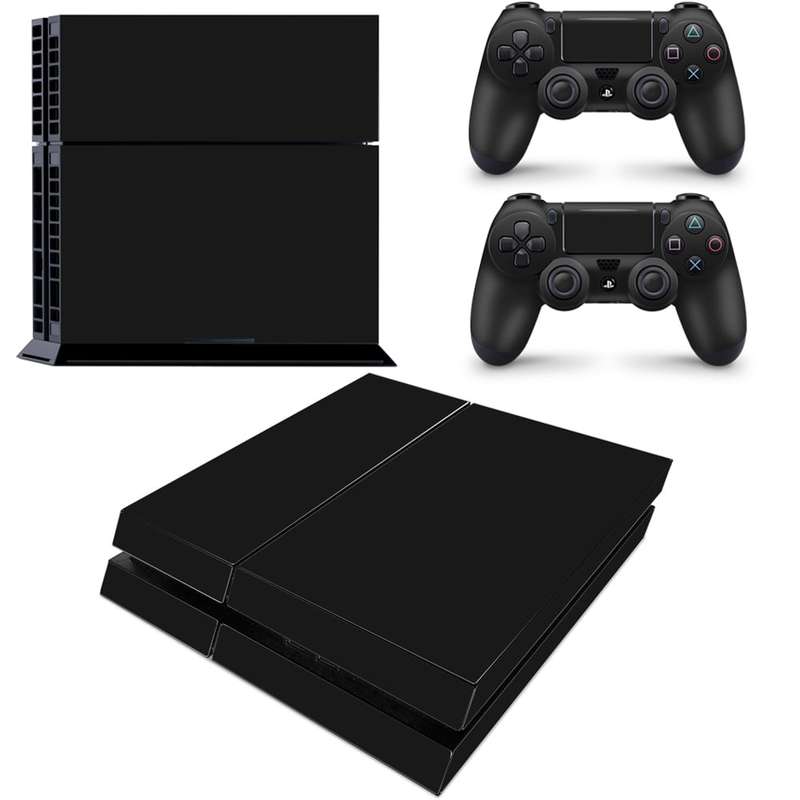 SkinNit Decal Sticker Skin For PS4: Matte Black