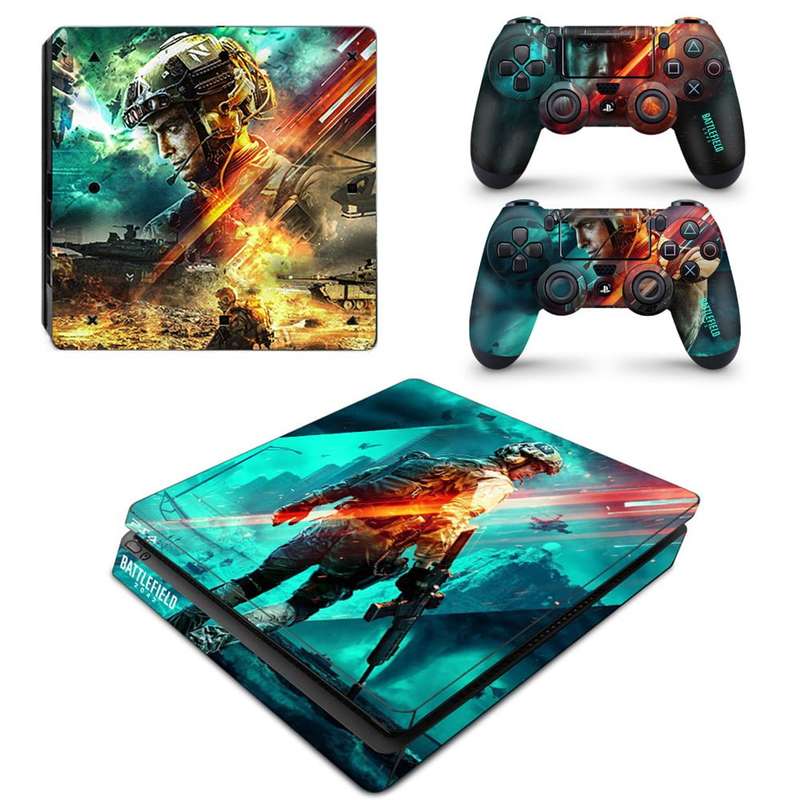 SkinNit Decal Sticker Skin For PS4 Slim: Battlefield