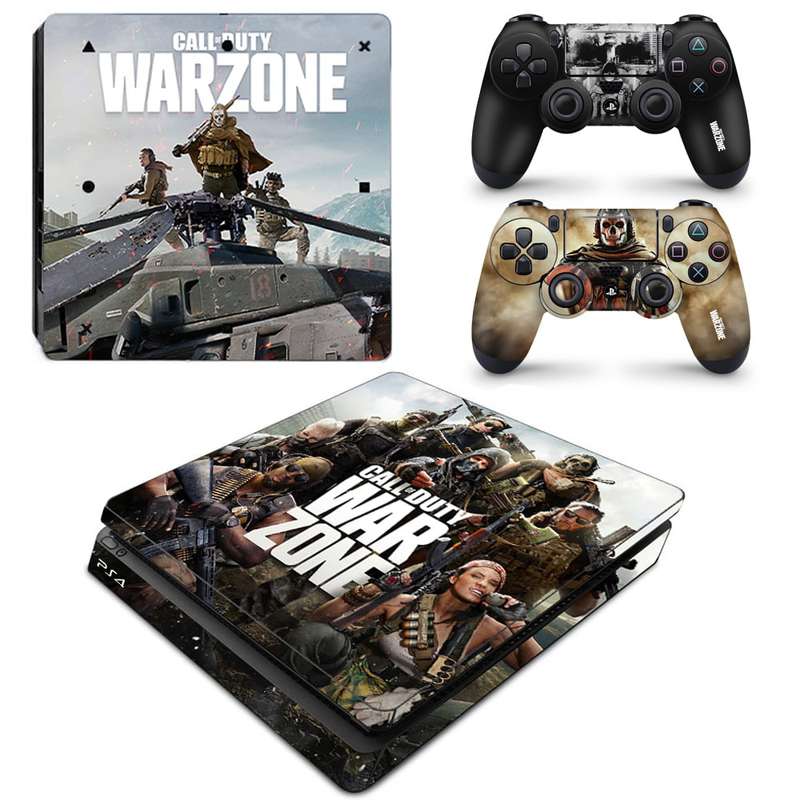 SkinNit Decal Sticker Skin For PS4 Slim: Warzone