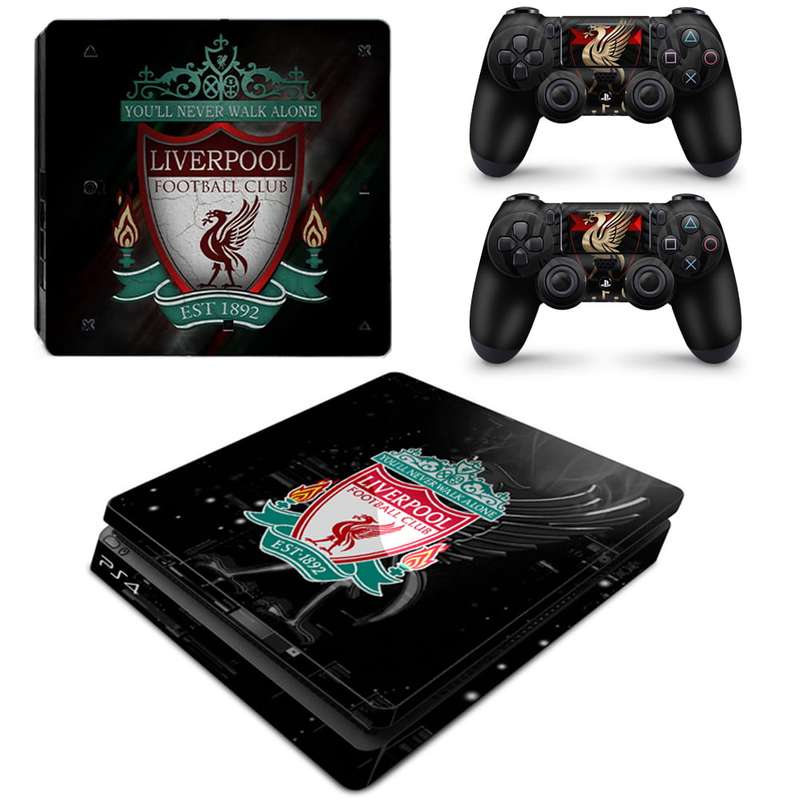 SkinNit Decal Sticker Skin For PS4 Slim: Liverpool