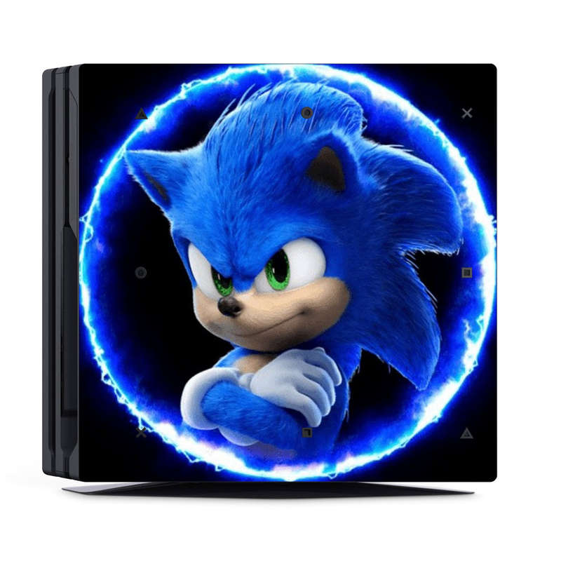SkinNit Decal Sticker Skin For PS4 Pro: Sonic