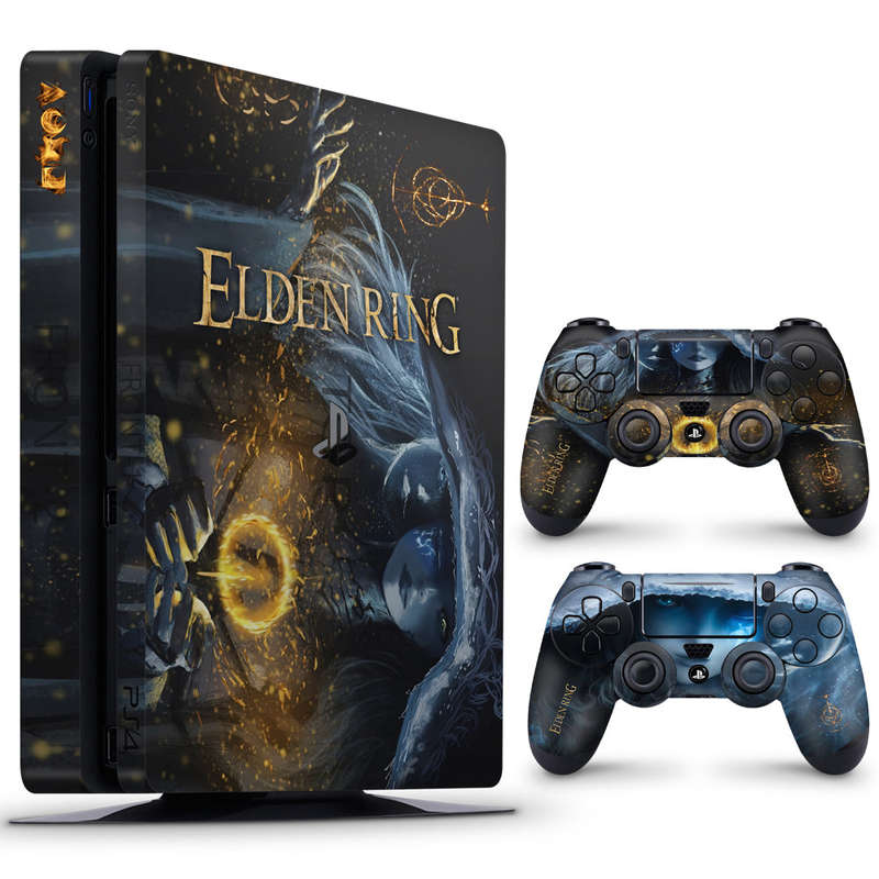 SkinNit Decal Sticker Skin For PS4 Slim: Elden Ring