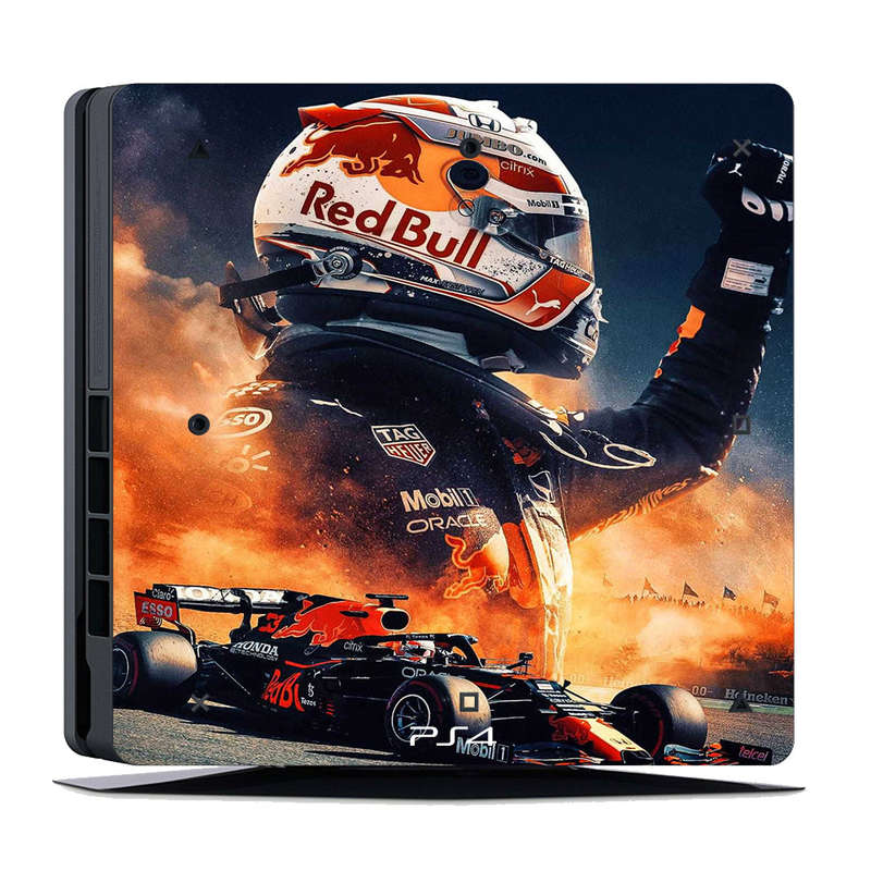 SkinNit Decal Sticker Skin For PS4 Slim: Formula 1