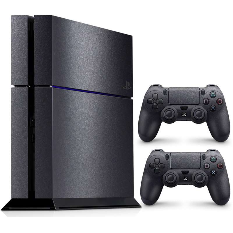 SkinNit Decal Sticker Skin For PS4: Dark Grey