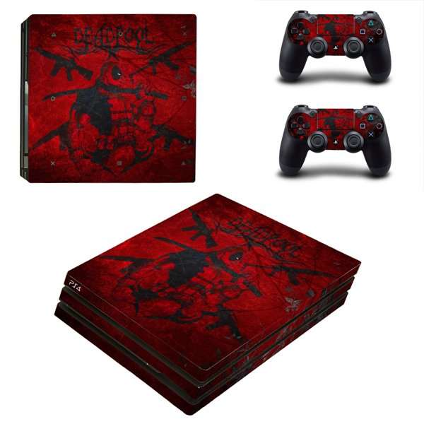 SkinNit Decal Sticker Skin For PS4 Pro: Deadpool 2017 (New Version)
