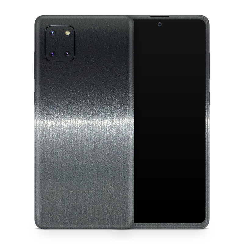 SkinNit Decal Sticker Skin Samsung Galaxy Note 10 Lite Brushed Steel (Decal Skin)