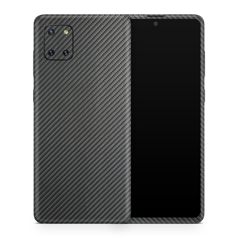 SkinNit Decal Sticker Skin Samsung Galaxy Note 10 Lite Carbon Fiber Anthracite (Decal Skin)