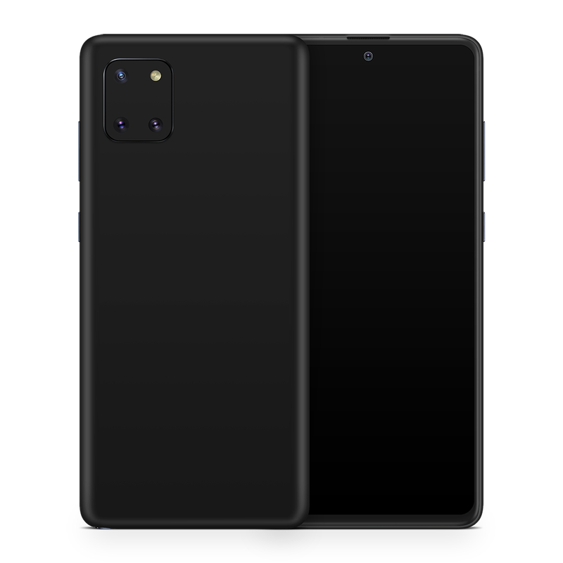 SkinNit Decal Sticker Skin Samsung Galaxy Note 10 Lite Matte Black (Decal Skin)