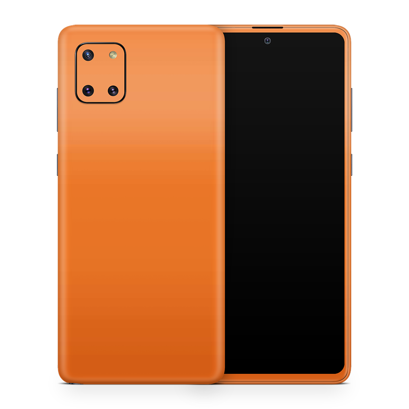 SkinNit Decal Sticker Skin Samsung Galaxy Note 10 Lite Orange (Decal Skin)