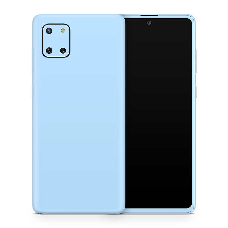 SkinNit Decal Sticker Skin Samsung Galaxy Note 10 Lite Pastel Blue (Decal Skin)