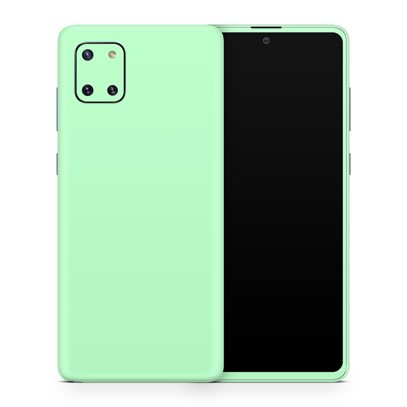 SkinNit Decal Sticker Skin Samsung Galaxy Note 10 Lite Pastel Green (Decal Skin)