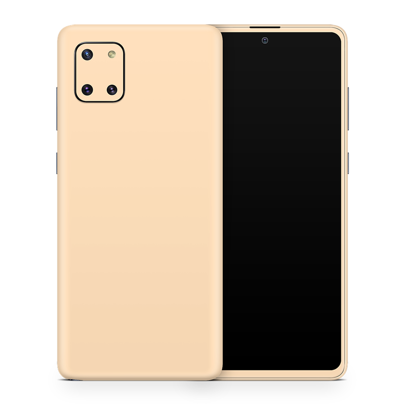 SkinNit Decal Sticker Skin Samsung Galaxy Note 10 Lite Pastel Orange (Decal Skin)