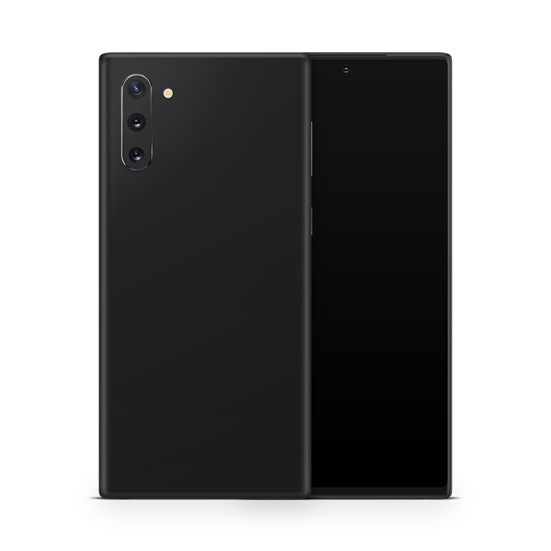 SkinNit Decal Sticker Skin Samsung Galaxy Note 10 Matte Black (Decal Skin)