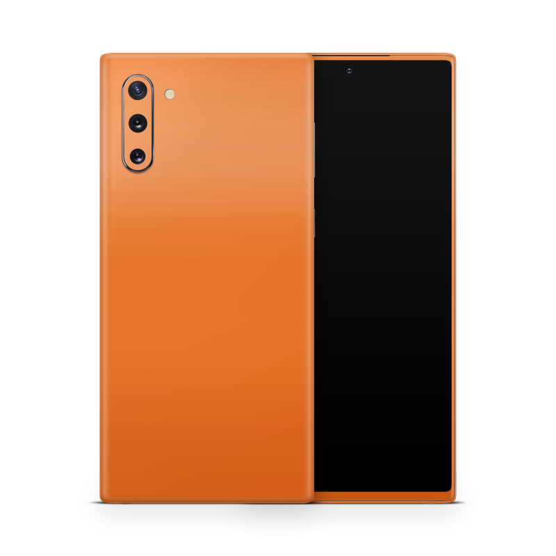 SkinNit Decal Sticker Skin Samsung Galaxy Note 10 Orange (Decal Skin)