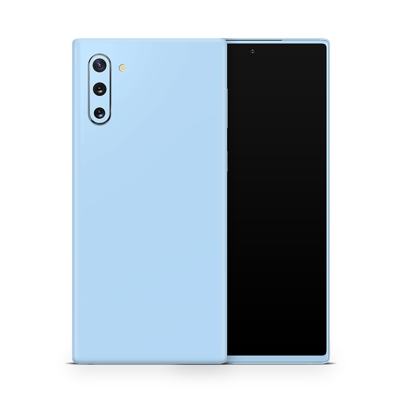 SkinNit Decal Sticker Skin Samsung Galaxy Note 10 Pastel Blue (Decal Skin)
