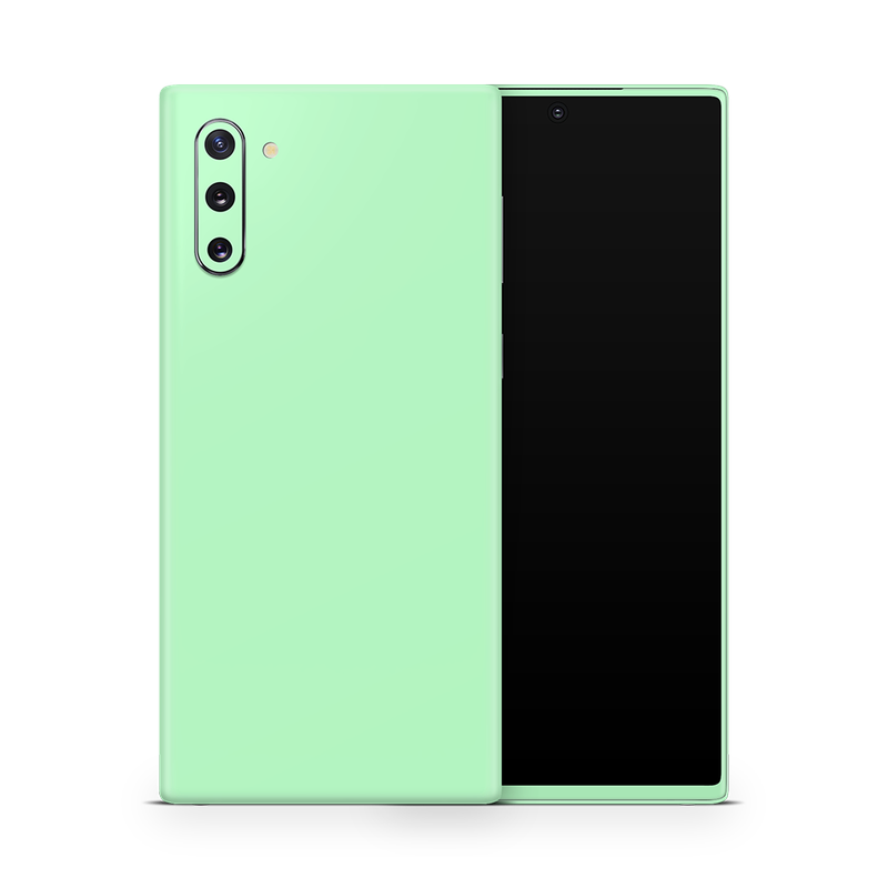SkinNit Decal Sticker Skin Samsung Galaxy Note 10 Pastel Green (Decal Skin)