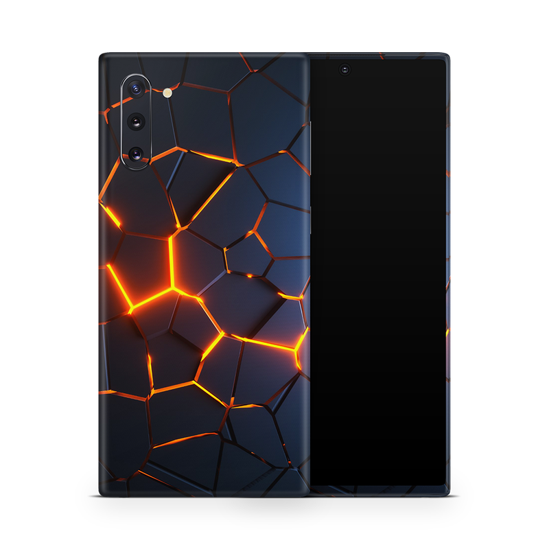 SkinNit Decal Sticker Skin Samsung Galaxy Note 10 Premium Lava (Decal Skin)