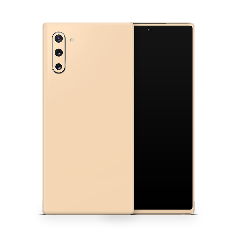 SkinNit Decal Sticker Skin Samsung Galaxy Note 10 Pastel Orange (Decal Skin)