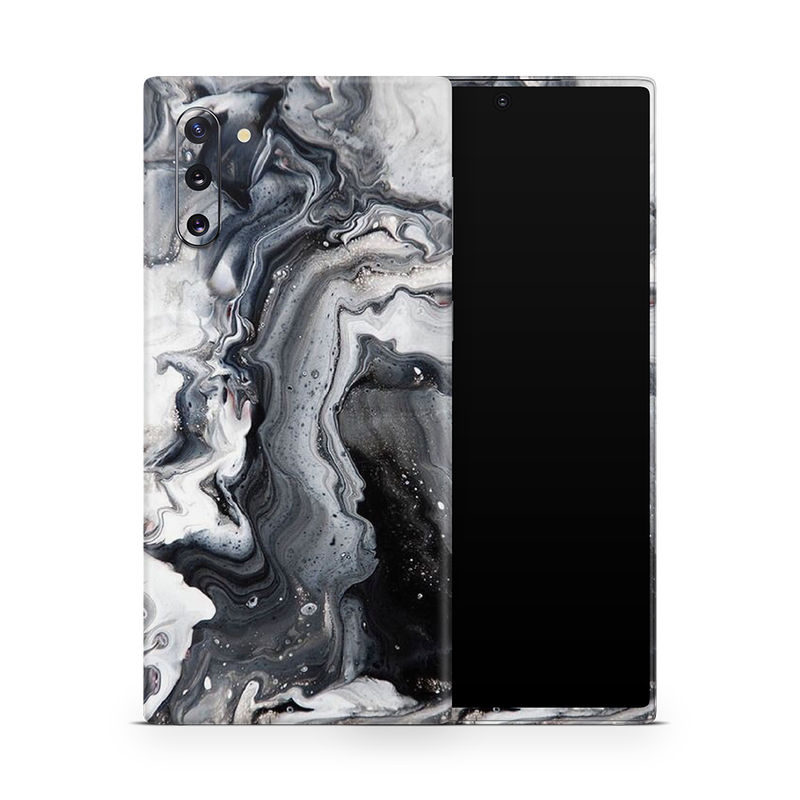 SkinNit Decal Sticker Skin Samsung Galaxy Note 10 Marble White Desert (Decal Skin)