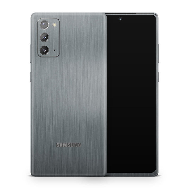 SkinNit Decal Sticker Skin Samsung Galaxy Note 20 Brushed Aluminum (Decal Skin)