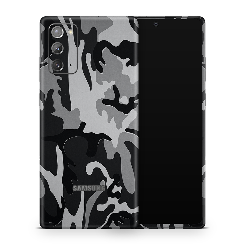 SkinNit Decal Sticker Skin Samsung Galaxy Note 20 Camo Snow (Decal Skin)