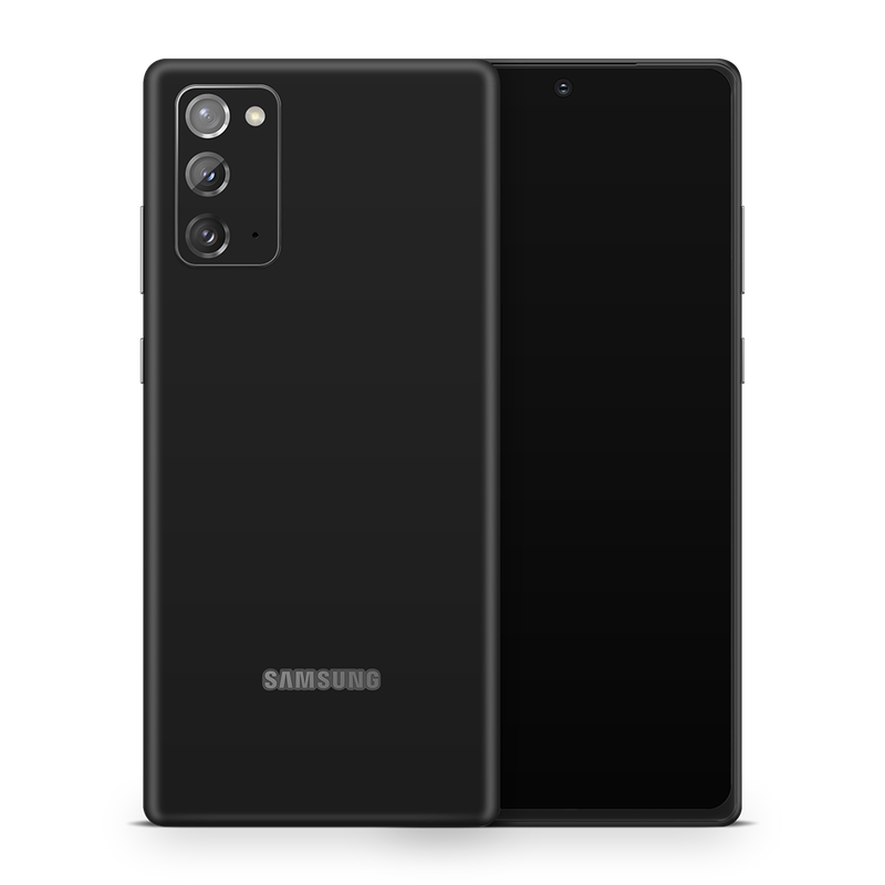 SkinNit Decal Sticker Skin Samsung Galaxy Note 20 Matte Black (Decal Skin)